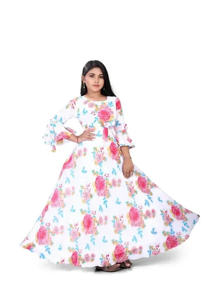 Beautiful Georgette Maxi Dress For Girls