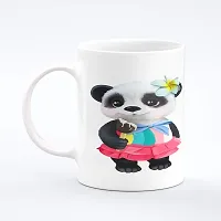 The Click India Baby Panda Coffee Mug Gift for Kids, Girls, Boys, Sister, Girlfriend, Boyfriend, Son, Daughter on His/ Her Birthday Ceramic Coffee Mug/Cup Microwave Safe (Panda Mugs w 70)-thumb1