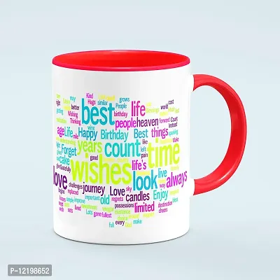 The Click India ""Happy Birthday"" Printed Coffee Mug Best Gift for Friend/Best Friend/Girlfriend/Boyfriend/Son/Girls/Boys/Husband/Kids/Daughter On His/her Birthday (Coffee Mug for Son)