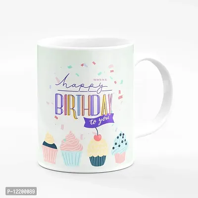 The Click India ""Happy Birthday"" Printed Coffee Mug Best Gift for Friend/Best Friend/Girlfriend/Boyfriend/Son/Girls/Boys/Husband/Kids/Daughter On His/her Birthday (Happy Birthday 4)