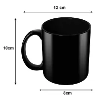 Wings Mart Ceramic Black Coffee Mug | Glossy Black Mug |Plain Ceramic Mug| 330 ml,| Gift for Boy Friend ,Kids Gift for Kids, Brother, Gift for Girlfriend, Boyfriend, Husband, Wife (Black Pack of 1)-thumb3
