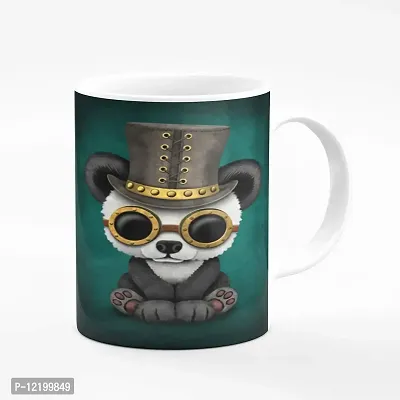 The Click India Romeo Panda Coffee Mug Gift for Kids, Girls, Boys, Sister, Boys, Girlfriend, Boyfriend, Son, Daughter on His/ Her Birthday Ceramic Coffee Mug/Cup Microwave Safe (Panda Mug)