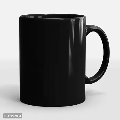 Wings Mart Ceramic Black Coffee Mug | Glossy Black Mug |Plain Ceramic Mug| 330 ml,| Gift for Boy Friend ,Kids Gift for Kids, Brother, Gift for Girlfriend, Boyfriend, Husband, Wife (Black Pack of 2)-thumb5