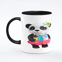 The Click India Baby Panda Coffee Mug Gift for Kids, Girls, Boys, Sister, Girlfriend, Boyfriend, Son, Daughter on His/ Her Birthday Ceramic Coffee Mug/Cup Microwave Safe (Panda Mug bt 8)-thumb1