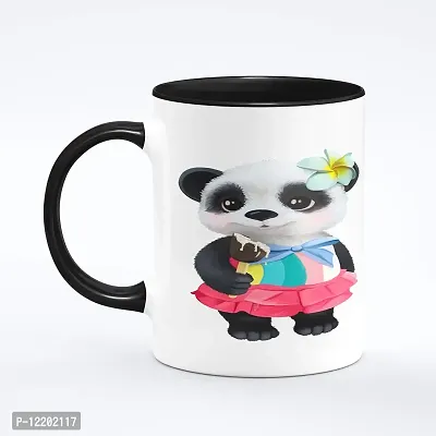 The Click India Baby Panda Coffee Mug Gift for Kids, Girls, Boys, Sister, Girlfriend, Boyfriend, Son, Daughter on His/ Her Birthday Ceramic Coffee Mug/Cup Microwave Safe (Panda Mug bt 8)-thumb2