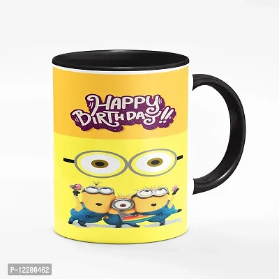 The Click India ""Happy Birthday"" Printed Coffee Mug Best Gift for Friend/Best Friend/Girlfriend/Boyfriend/Son/Girls/Boys/Husband/Kids/Daughter On His/her Birthday (Coffee Mug for Friend)