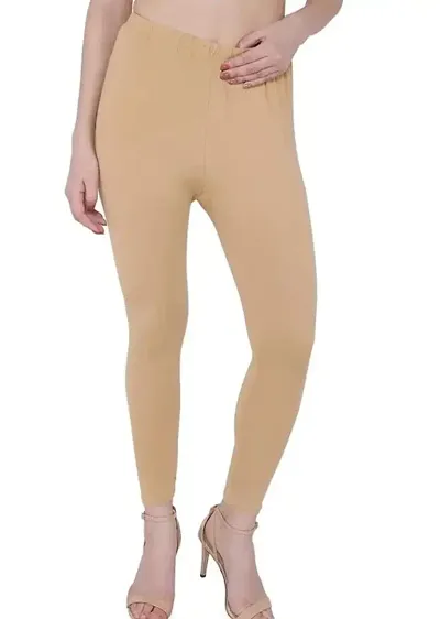 Classic Solid Slim Fitting Leggings For Womens and Girls