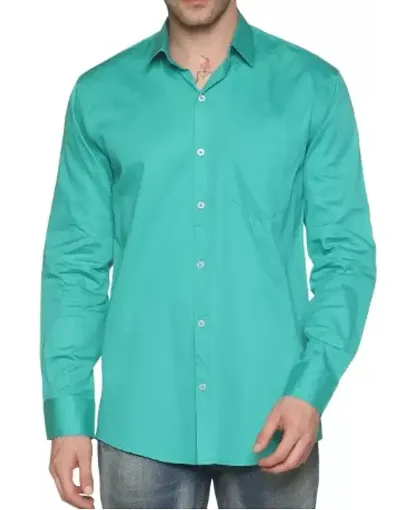 Stylish Regular Fit Solid Casual Shirt For Men