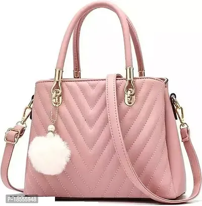 Stylish Fancy Premium Quality PU Handbags For Women-thumb0
