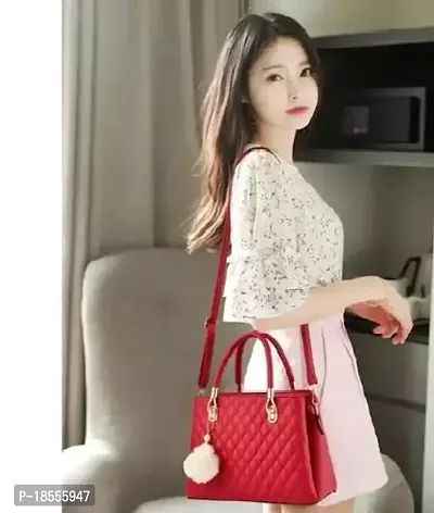 Stylish Fancy Premium Quality PU Handbags For Women-thumb3