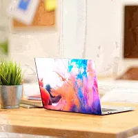 Printaart Multicolour Artistic Beautiful Wallpaper Sticker Decals Vinyl for Laptop Skin PVC Vinyl Laptop Decal 17 Inch-thumb1