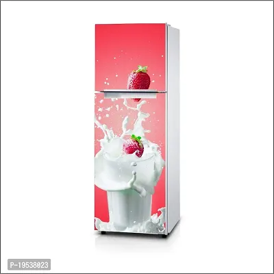 Printaart Vinyl Lichi Falls Milk Fridge 3D Stickers - (160 x 60 cm)