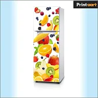 Printaart Ice Cream Fridge Sticker Decorative Refrigerator Door Sticker PVC Vinyl Multicolor Design Fridge Wrap Sticker (160 cm x 60 cm or 60 X 24 Inches)-thumb2