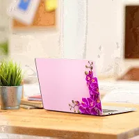 Printaart Laptop Purple Flower Bunch Wallpaper Sticker Decals Vinyl 17 Inch-thumb1