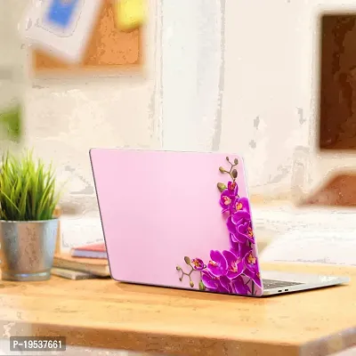 Printaart Laptop Purple Flower Bunch Wallpaper Sticker Decals Vinyl 17 Inch-thumb2