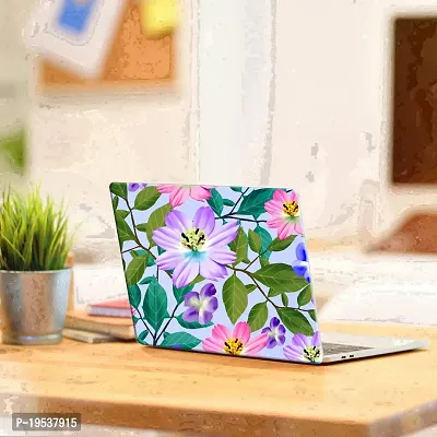 Printaart Flower Bell Wallpaper Sticker Decals Vinyl for Laptop Skin PVC Vinyl Laptop Decal 17-thumb2