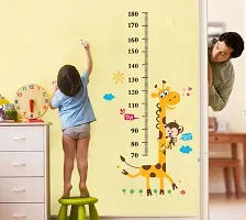 Printaart StickersKart PVC Vinyl Wall Stickers Kids Giraffe Height Chart Removable Large Vinyl (Multi-Colour)-thumb1