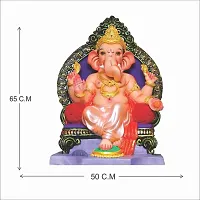 Printaart Lord Shree Ganesha Religious Poster Wall Sticker for Wall Big Large Size Home Decor Decal Sticker (PVC Vinyl 60 cm x 50 cm x 60 cm Multicolour)-thumb1