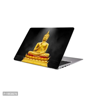 Printaart 3D Buddha Beautiful Wallpaper Sticker Decals Vinyl for Laptop Sticker PVC Vinyl Laptop Decal 17 Inch-thumb0