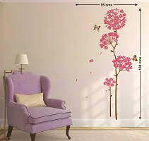 Printaart Flowers Dandelion Wall Sticker (PVC Vinyl 70 cm x 50 cm) Multicolour Botanical-thumb1