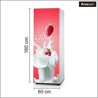 Printaart Vinyl Lichi Falls Milk Fridge 3D Stickers - (160 x 60 cm)-thumb1