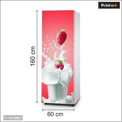 Printaart Vinyl Lichi Falls Milk Fridge 3D Stickers - (160 x 60 cm)-thumb2