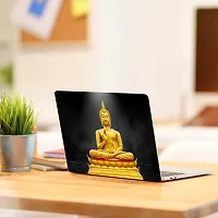 Printaart 3D Buddha Beautiful Wallpaper Sticker Decals Vinyl for Laptop Sticker PVC Vinyl Laptop Decal 17 Inch-thumb2