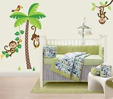 Printaart Jungle Monkeys Giant Peel And Stick Wall Sticker Decal-thumb1