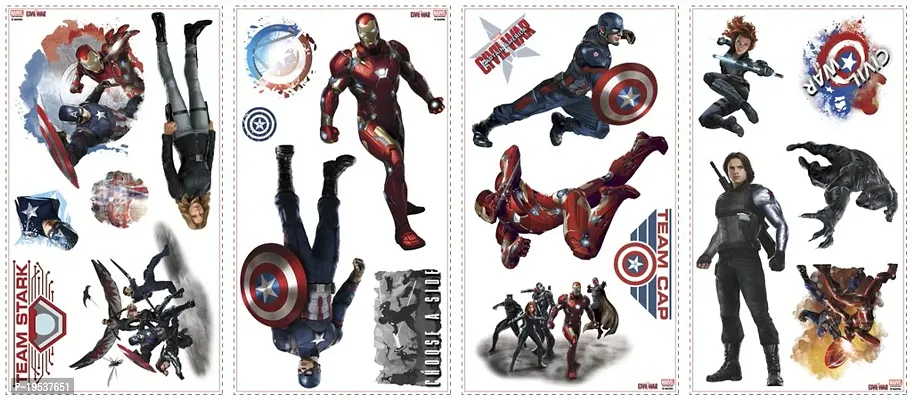 Printaart Nilaya Captain America Civil War Wall Stickers-thumb3