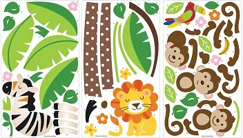 Printaart Jungle Monkeys Giant Peel And Stick Wall Sticker Decal-thumb2