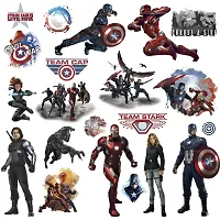 Printaart Nilaya Captain America Civil War Wall Stickers-thumb1