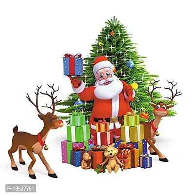 Printaart Santa Claus Wall Sticker for Living Room