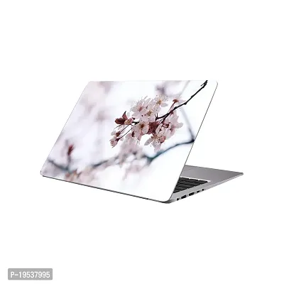 Printaart Laptop Blossom White Flower Sticker 17 Inch-thumb0