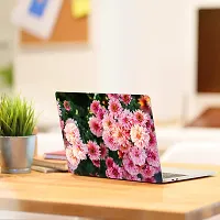 Printaart Multicolour Flower Wallpaper Sticker Decals Vinyl for Laptop Sticker PVC Vinyl Laptop Decal 17 Inch-thumb1