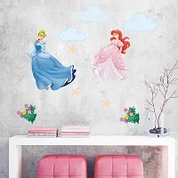 Printaart Vinyl Fairy Princess Wall Stickers Murals Wall Decals for Girls Room  Nursery Baby Bedroom-thumb1