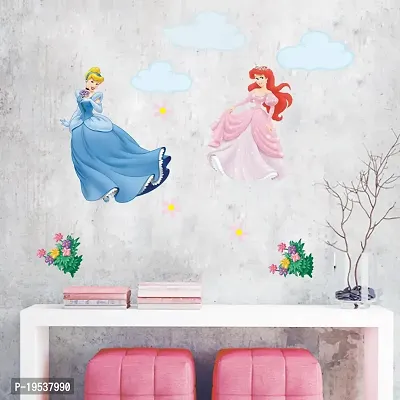 Printaart Vinyl Fairy Princess Wall Stickers Murals Wall Decals for Girls Room  Nursery Baby Bedroom-thumb2