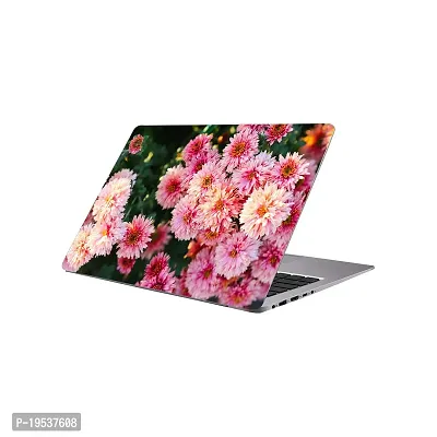 Printaart Multicolour Flower Wallpaper Sticker Decals Vinyl for Laptop Sticker PVC Vinyl Laptop Decal 17 Inch