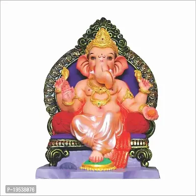 Printaart Lord Shree Ganesha Religious Poster Wall Sticker for Wall Big Large Size Home Decor Decal Sticker (PVC Vinyl 60 cm x 50 cm x 60 cm Multicolour)