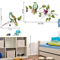 Printaart Ons Singing Nightingales Decal DIY Removable Peel and Stick UV Printed Wall Sticker Home Decor Vinyl (PVC Vinyl 70 cm x 50 cm) Multi-thumb2