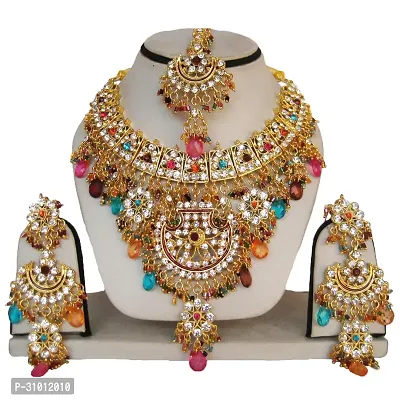 Bollywood Designer Necklace Jewelry Set-thumb0