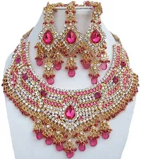 Gold Plated Alloy Zircon Bridal Set-thumb1