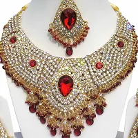 Gold Plated Alloy Zircon Bridal Set-thumb1