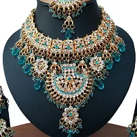 Wedding Necklace Earrings Tikka Jewelry Set-thumb1