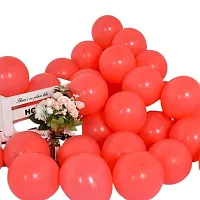 New S.S Creation Solid Premium Metallic Balloon (50+50+50+50=200 Pcs) For Birthday and party Balloon(Red, Pack of 4)-thumb1