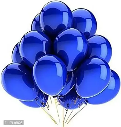 New S.S Creation Solid Premium Latex Balloons Solid Color 100 Pcs Balloon (Blue, Orange Pack of 100)-thumb4