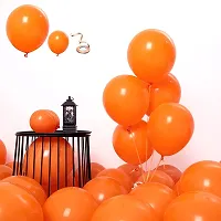 New S.S Creation Solid Premium Metallic Balloon (50+50+50=150 Pcs) For Birthday and party Balloon(Orange, Pack of 3)-thumb1