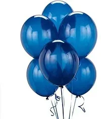 New S.S Creation Solid Premium Latex Balloons Solid Color 100 Pcs Balloon (Blue, Orange Pack of 100)-thumb4