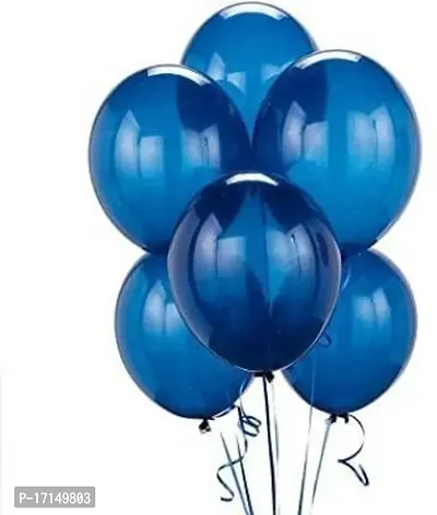 New S.S Creation Solid Premium Latex Balloons Solid Color 100 Pcs Balloon (Blue, Orange Pack of 100)-thumb5