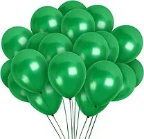 New S.S Creation Solid Premium Latex Balloons Solid Color 200 Pcs Balloon (Green, White Pack of 200)-thumb3