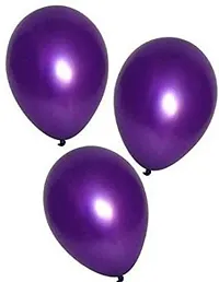 New S.S Creation Solid Premium Latex Balloons Solid Color 200 Pcs Balloon (Purple, Black, Pack of 200)-thumb3